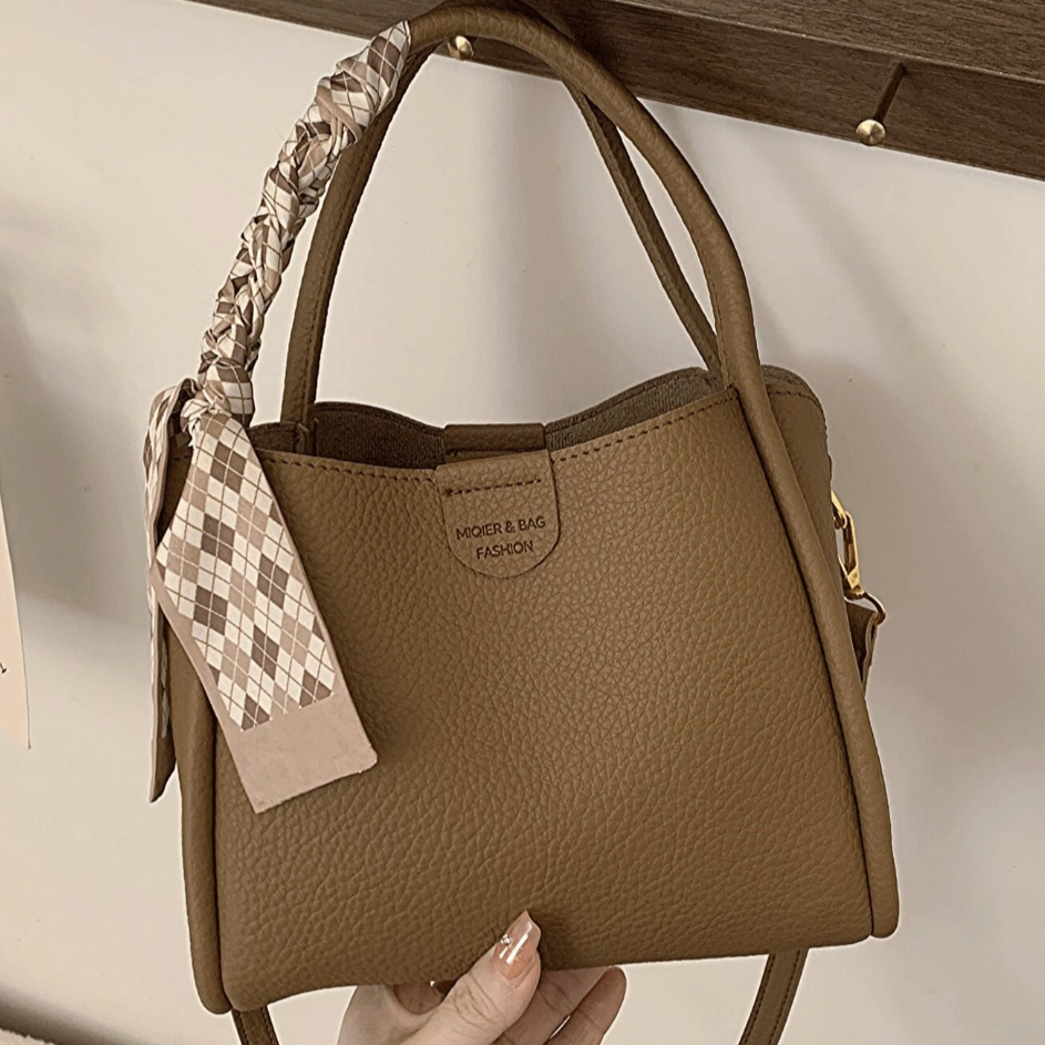 Ambulora – Women’s Lychee Texture PU Leather Crossbody Handbag