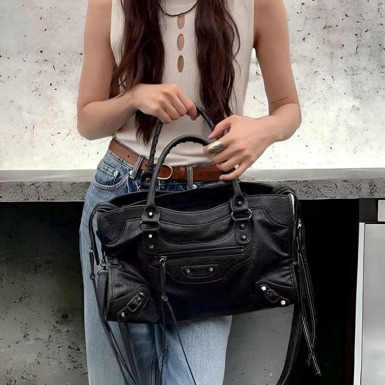 Ambulora – Women’s PU Leather Shoulder Handbag with Large Main Compartment