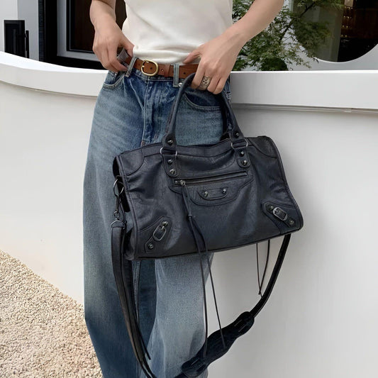 Ambulora – Women’s PU Leather Shoulder Handbag with Large Main Compartment